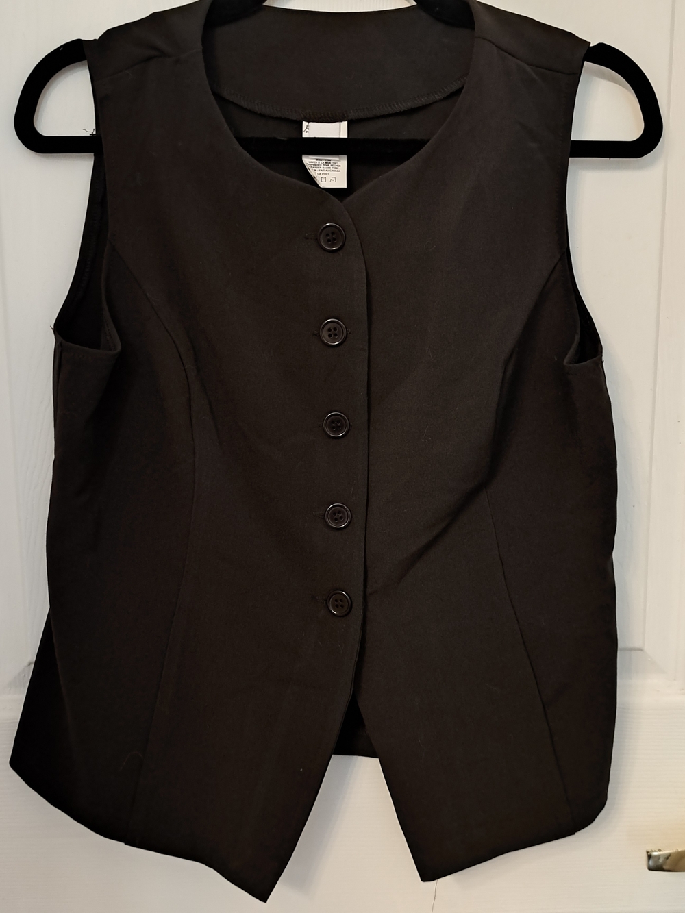 Simons Twik Dark Brown Sleeveless Button Vest